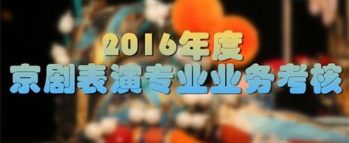 黄色操逼逼逼逼出水国家京剧院2016年度京剧表演专业业务考...